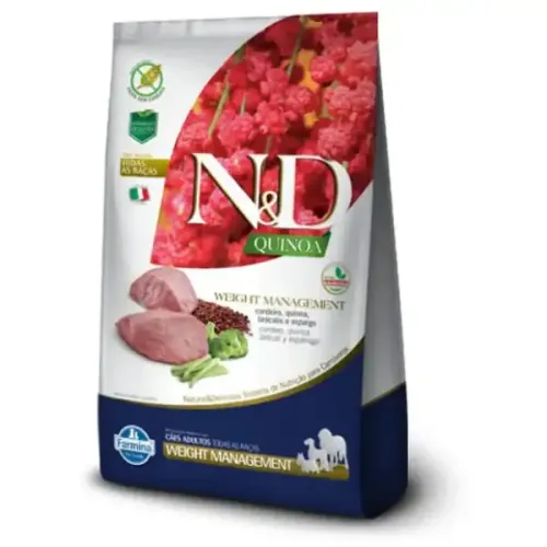Farmina N&D Quinoa Cães Adultos Weight Cordeiro 10,1kg