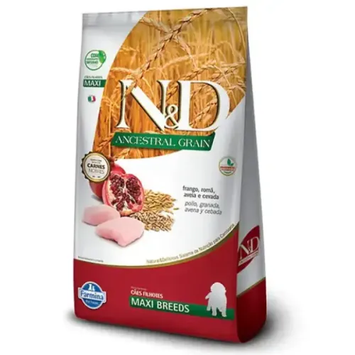 Farmina N&D Ancestral Grain Cães Puppy Maxi Frango 10,1 kg