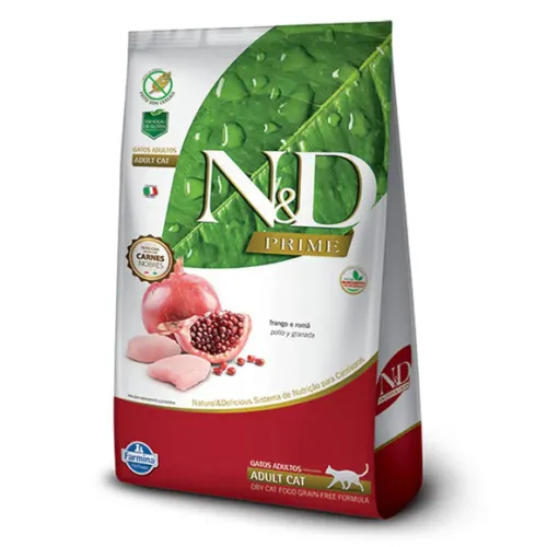 Farmina N&D Prime Gatos Adultos Frango e Romã 400 g