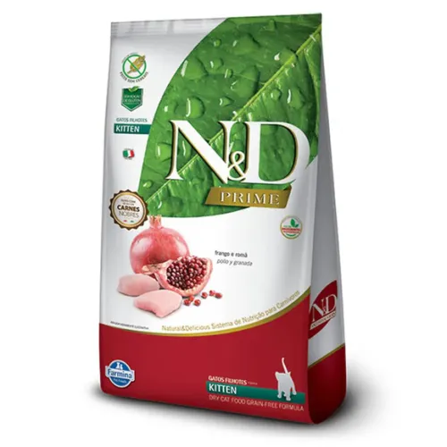 Farmina N&D Prime Gatos Filhotes Frango e Romã 400 g