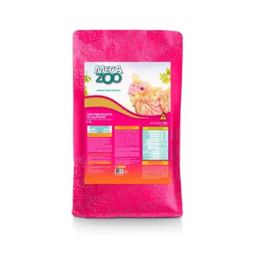 Papa para Filhote de Calopsitas Megazoo 6 kg