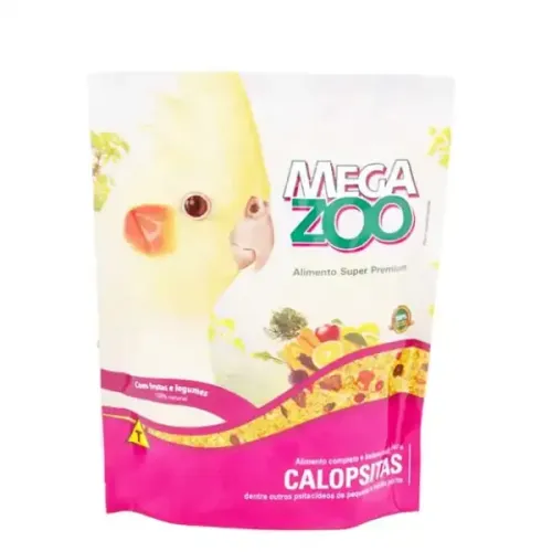 Ração para Calopsitas Frutas e Legumes Megazoo 350g