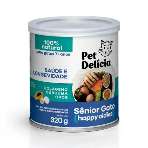 Ração Úmida Gato Pet Delícia Natural Sênior Gato 320g