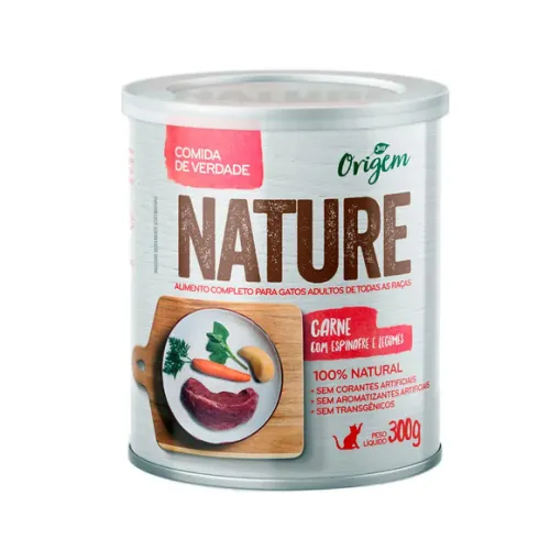 Ração Úmida Gatos Joy Origem Nature Carne com Espinafre e Legumes 300 g