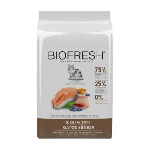 Biofresh Gatos Sênior Peixe Branco 1,5 kg