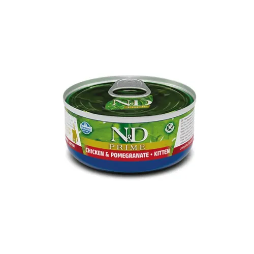 Ração Úmida N&D Prime Gatos Filhotes Frango e Romã 70g