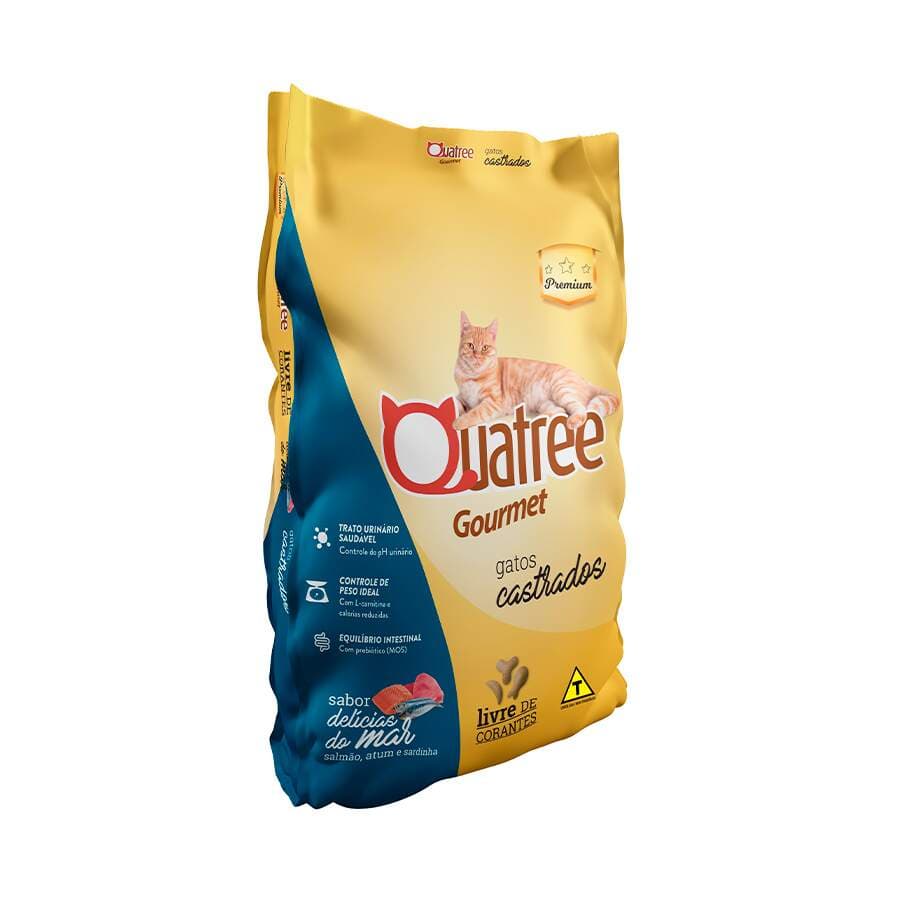 Quatree Gourmet Gato Castrado Delicias Do Mar 10,1 Kg