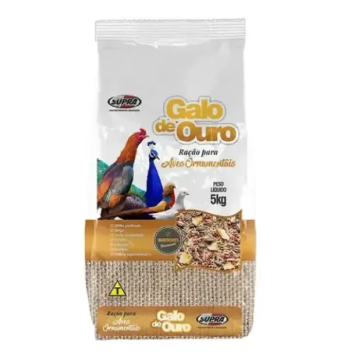Ração Para Aves Ornamentais Galo De Ouro 5 Kg