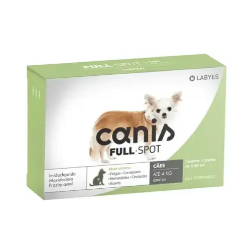 Antiparasitário Canis Fullspot 1 a 4kg 1 pipeta