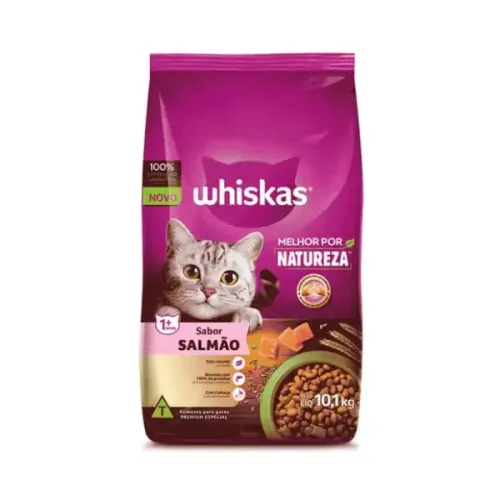 Whiskas Gatos Adultos Melhor Por Natureza Salmão 10,1 kg