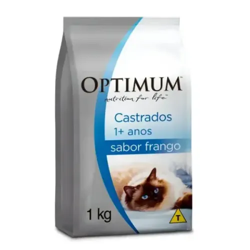 Optimum para Gatos Adultos Castrados 1+ anos Frango 1 kg