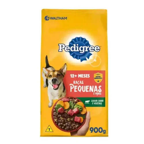 Pedigree Cães Adultos Raças Pequenas e Minis Carne e Vegetais 900 g