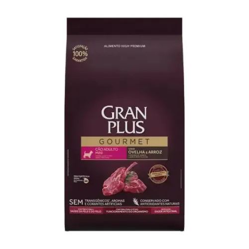 GranPlus Gourmet Cães Adultos Mini Ovelha e Arroz 1kg