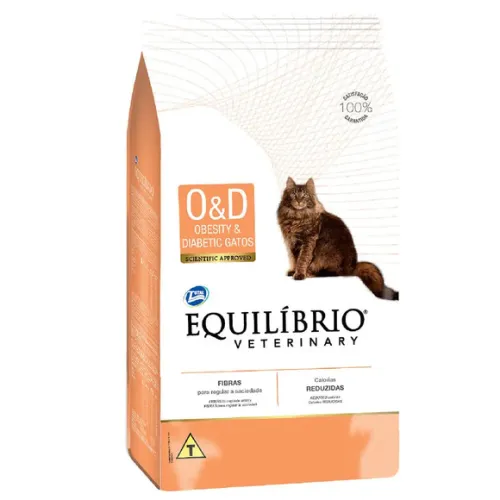 Equilíbrio Veterinary Gatos Obesidade e Diabete 500 g