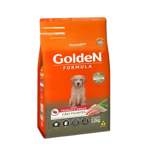 Golden Fórmula Cães Filhotes Frango e Arroz 1 kg