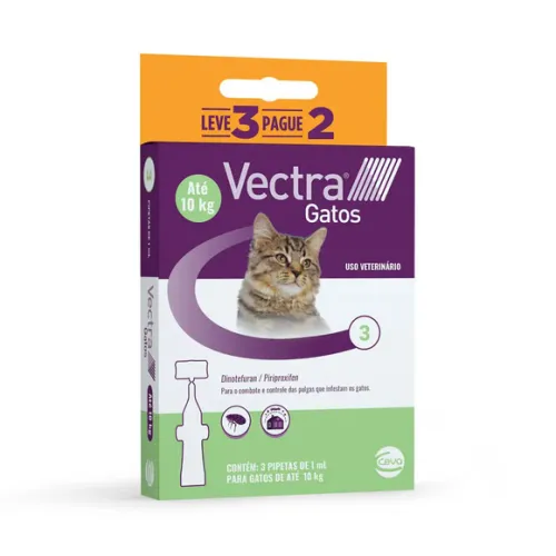 Antipulgas Vectra 1ml Gatos até 10kg
