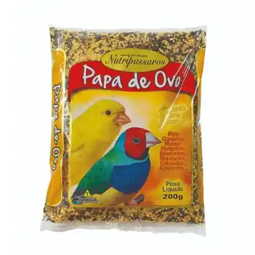 Alimento para Pássaros Papa de Ovo Nutripássaros 220 g