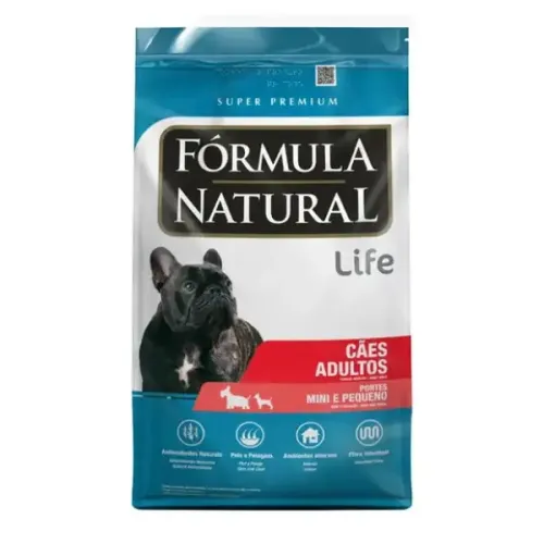 Fórmula Natural Life Super Premium Cães Adultos Mini e Pequeno 1kg