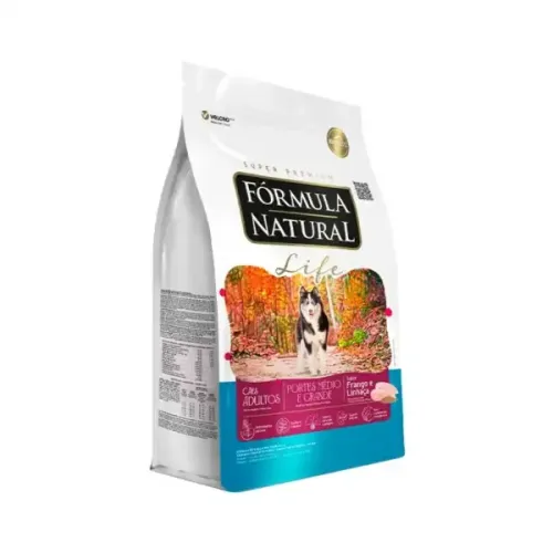 Ração Fórmula Natural Life Cães Adultos Médio e Grande Porte 15 kg