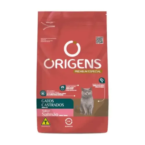Origens Gatos Castrados Salmão 3kg