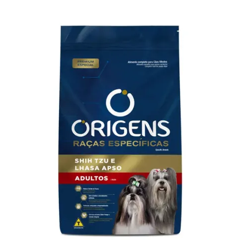 Origens Cães Adultos Raças Específicas Shitzu e Lhasa 1 kg