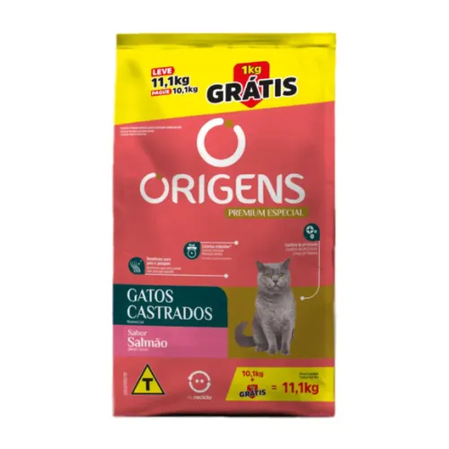 Origens Gatos Castrados Salmão