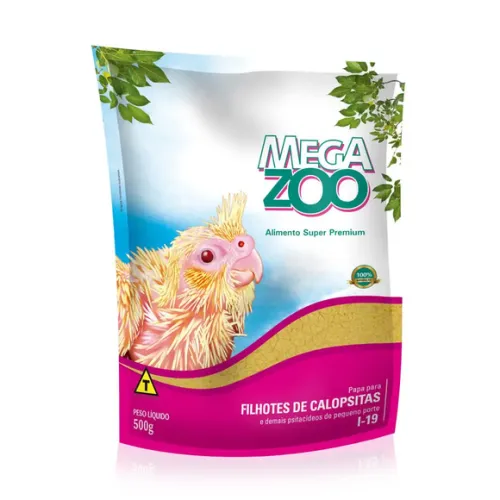 Papa para Filhote de Calopsitas Megazoo 500 g