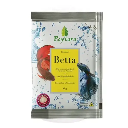 Ração para Bettas Poytara 6 g