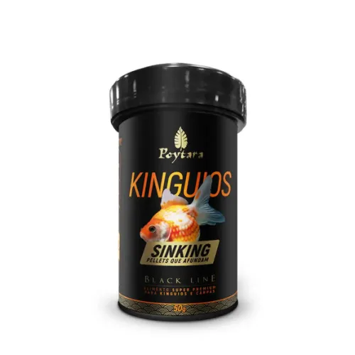 Ração Kinguio Black Line Sinking Poytara 50 g