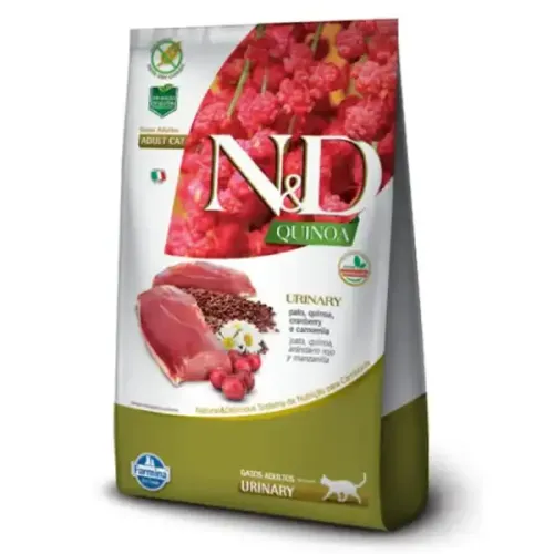 Farmina N&D Quinoa Gatos Adultos Urinary Pato 1,5kg
