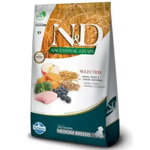 Farmina N&D Ancestral Selection Cães Filhotes Médios 15 kg
