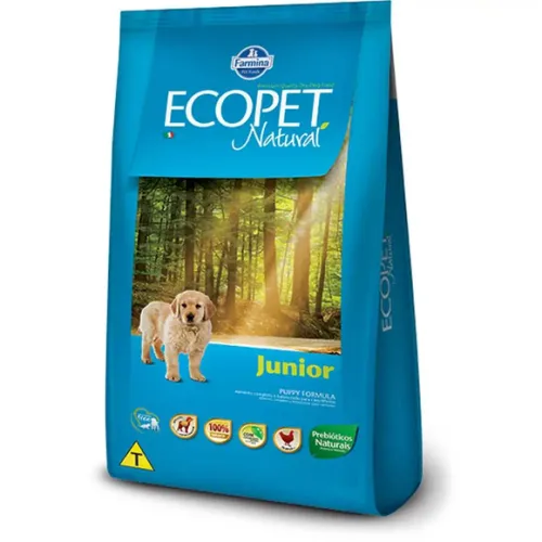 Ecopet Natural Cães Junior Frango 15 kg