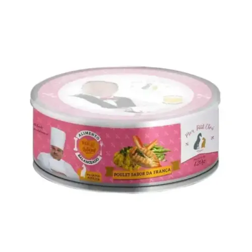 Alimento Natural em Lata para Gatos Sabor Frango da França Mon Petit Chéri 120 g 120 g