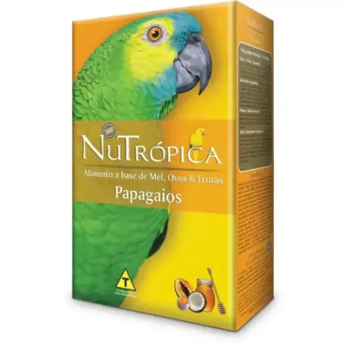 Farinhada Nutrópica para Papagaio a Base de Mel, Ovos e Frutas 300g