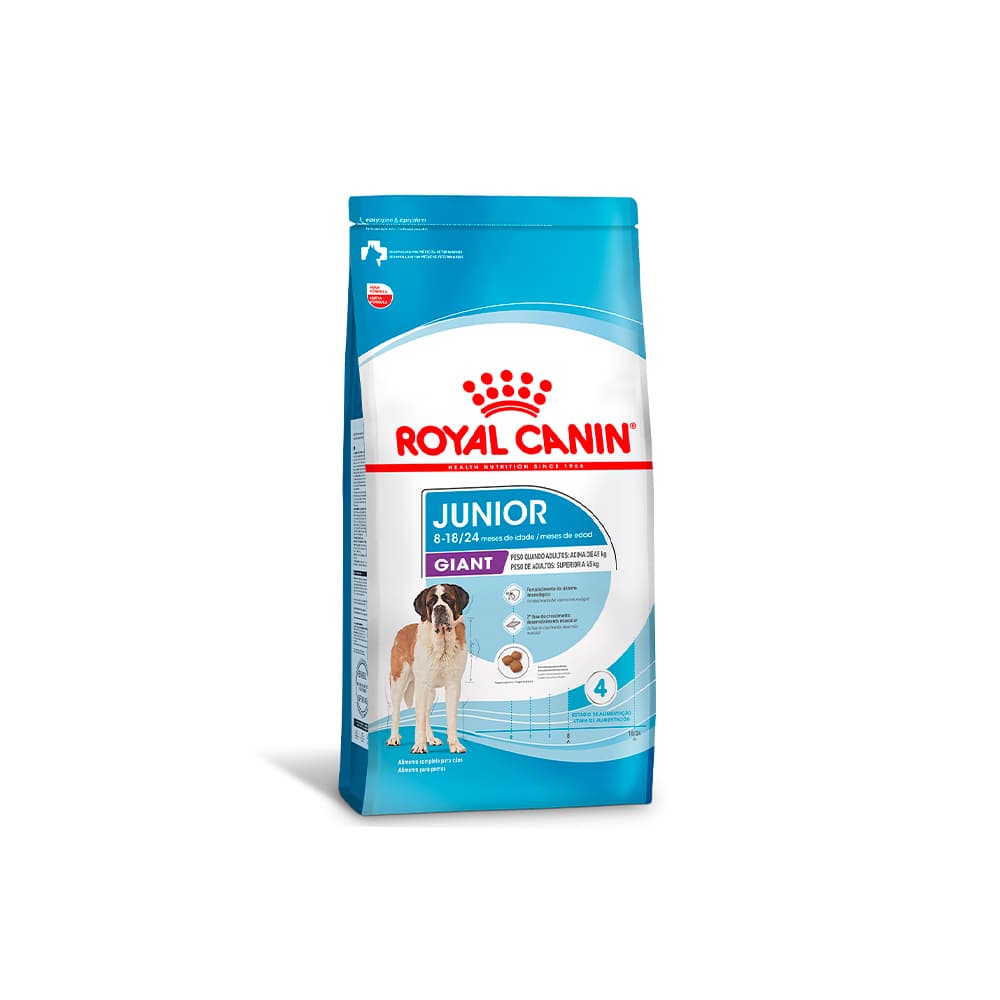 Ração Seca Royal Canin Giant Puppy para Cães Gigantes Filhotes de 8 a 18/24 Meses de Idade - 12 Kg