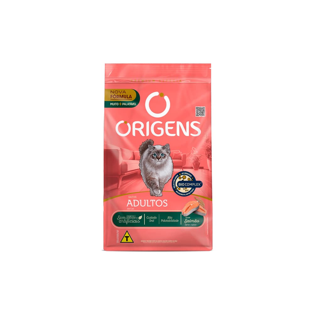 Ração Origens para Gatos Adultos Sabor Salmão