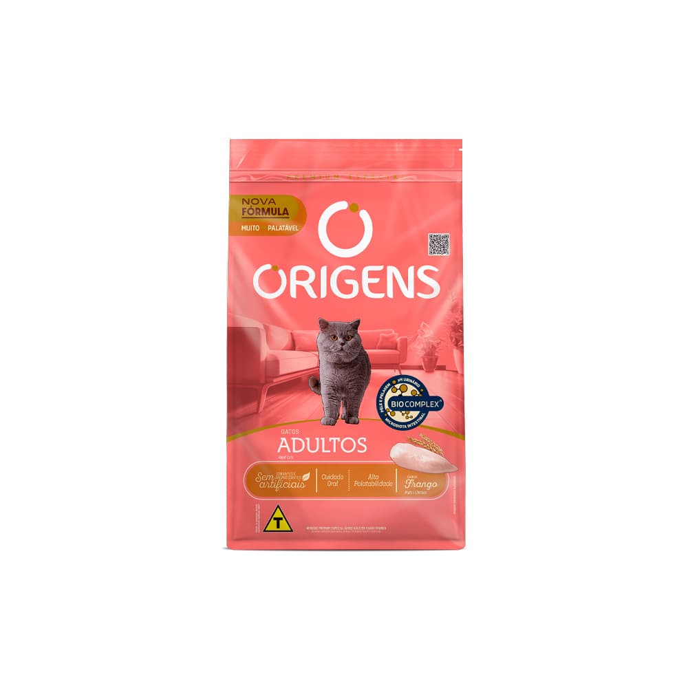 Ração Origens para Gatos Adultos Sabor Frango