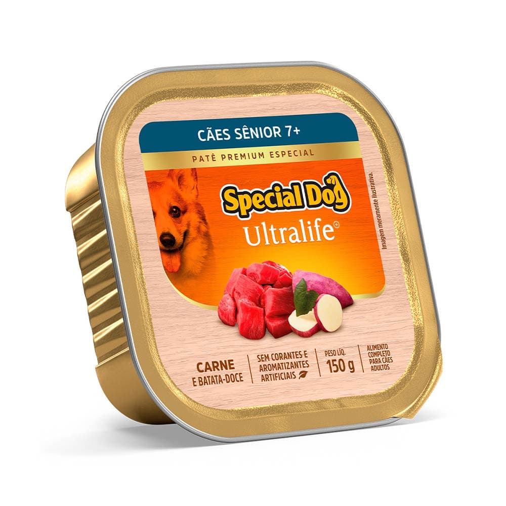 Special Dog Ultralife Patê Carne para Cães Sênior - 150 g