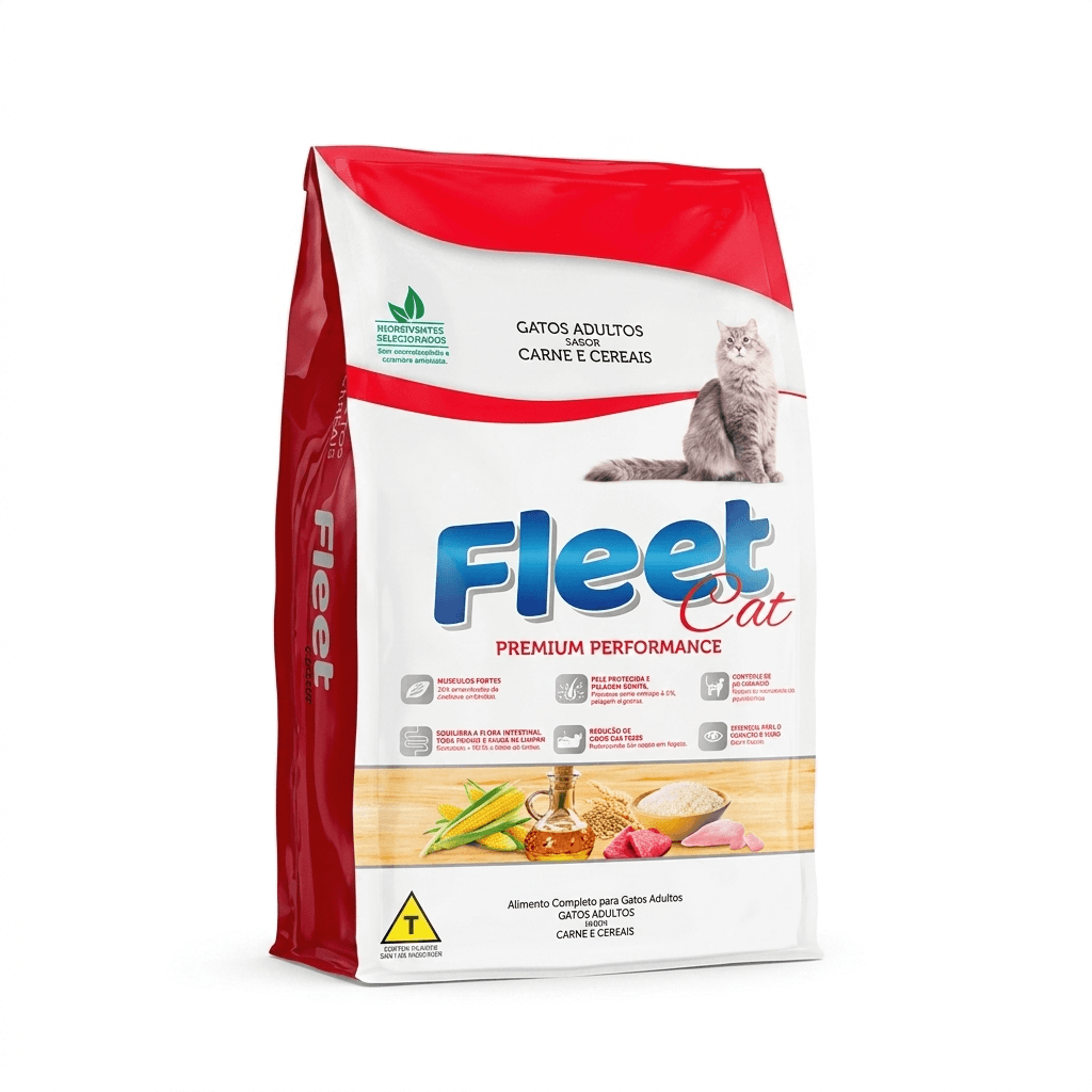 Fleet Cat Carne e Cereais Premium Performance 25 kg