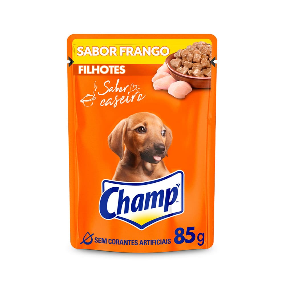 Sache Champ Filhotes Frango 85 G